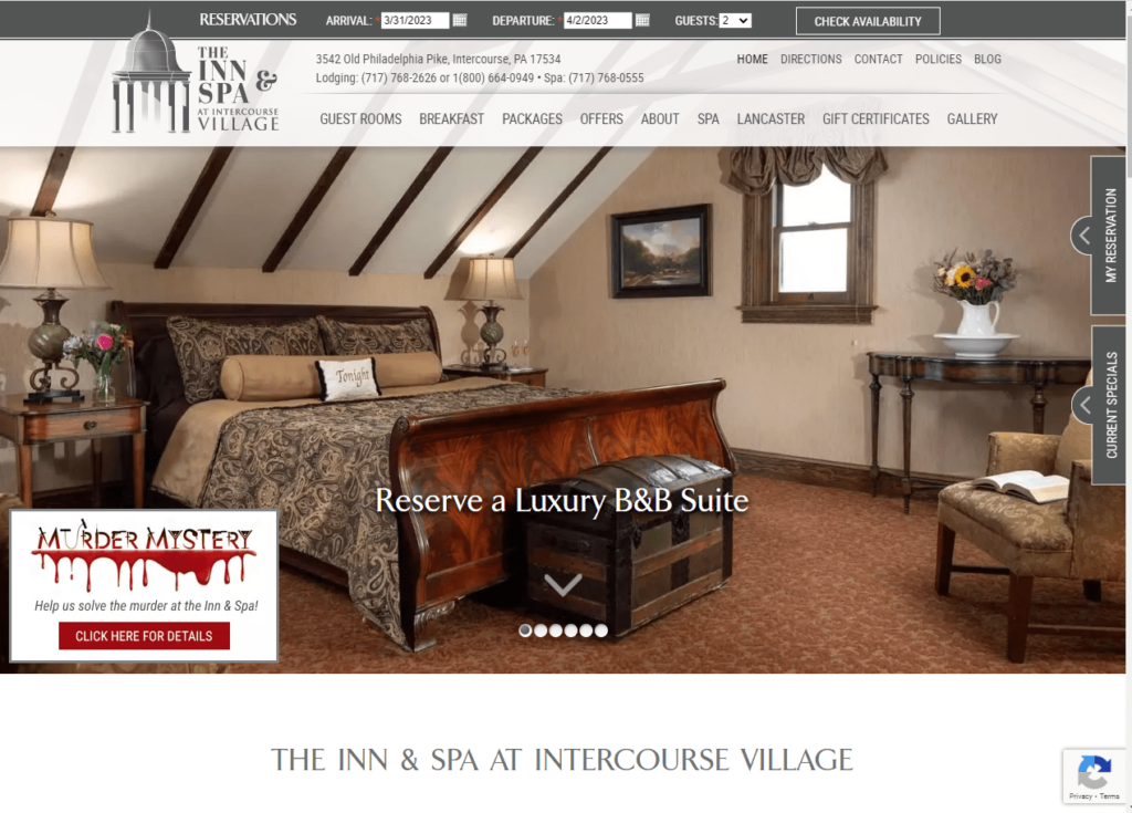 The Inn & Spa Homepage / https://www.inn-spa.com/
Link: https://www.inn-spa.com/