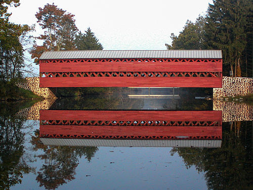 Sachs Covered Bridge / Wikipedia / MGVH
Link: https://en.wikipedia.org/wiki/Sachs_Covered_Bridge